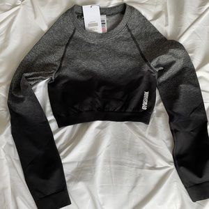 Gymshark long sleeve crop top Size S